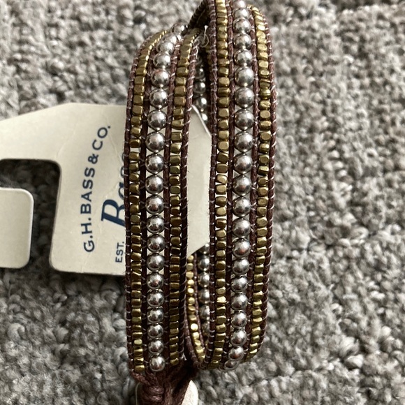 G.H. Bass & Co. Brown and Silver Wrap Bracelet - Picture 4 of 5